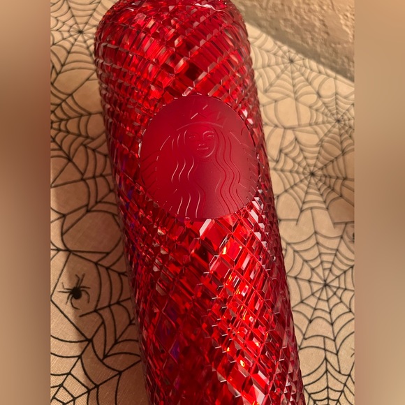 STARBUCKS VENTI RED JEWELED TUMBLER - Picture 2 of 4